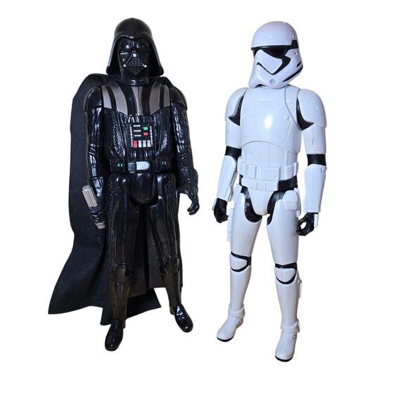 Lot of 2 2013 Hasboro 12" Star Wars Figures Darth Vadar and a Storm Trooper - Picture 2 of 10